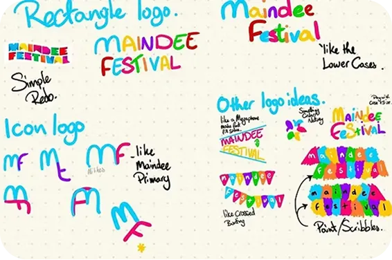 Maindee Festival Logo Design Process